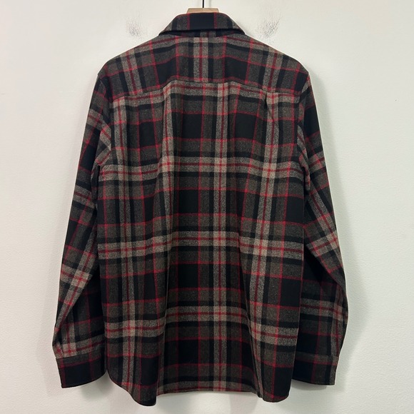 Pendleton Mens Lodge Wool Button Up Plaid Shirt Size Large - Picture 2 of 11